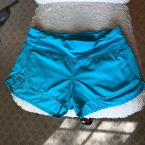 Blue lululemon shorts